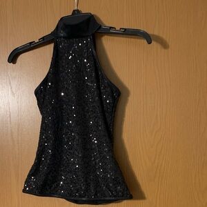 Balera Black Sequin Dance Costume Top